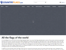 Tablet Screenshot of countryflags.com